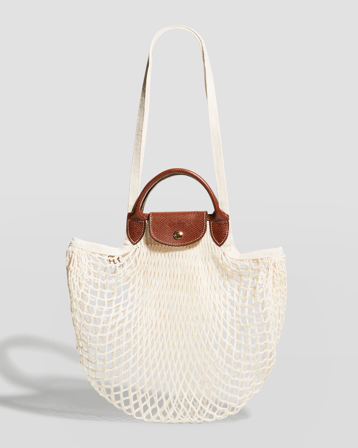 Leather Trim Handbag | Neiman Marcus
