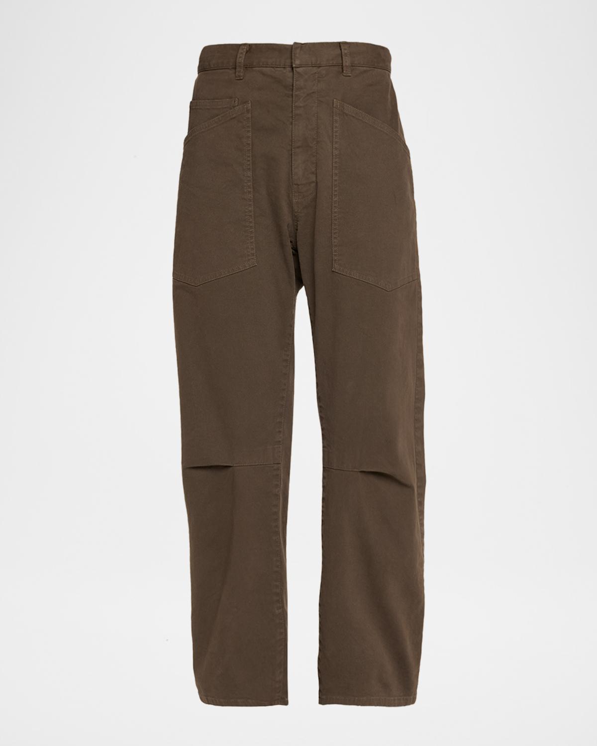 Nili Lotan Shon Mid-Rise Cropped Pants