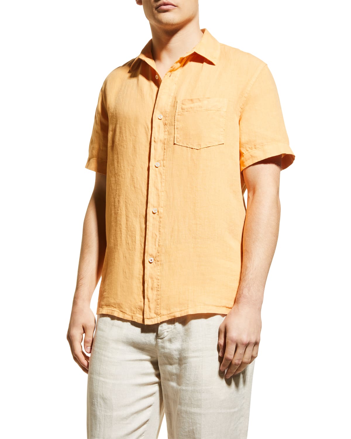Fashion Formal Shirts Short Sleeve Shirts Loro Piana Short Sleeve Shirt white-brown allover print business style 