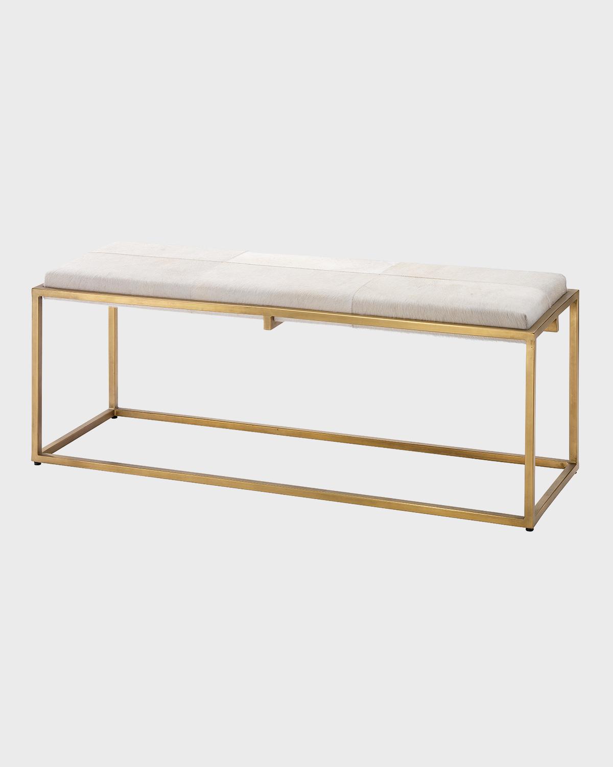 Shelby Hairhide Bench