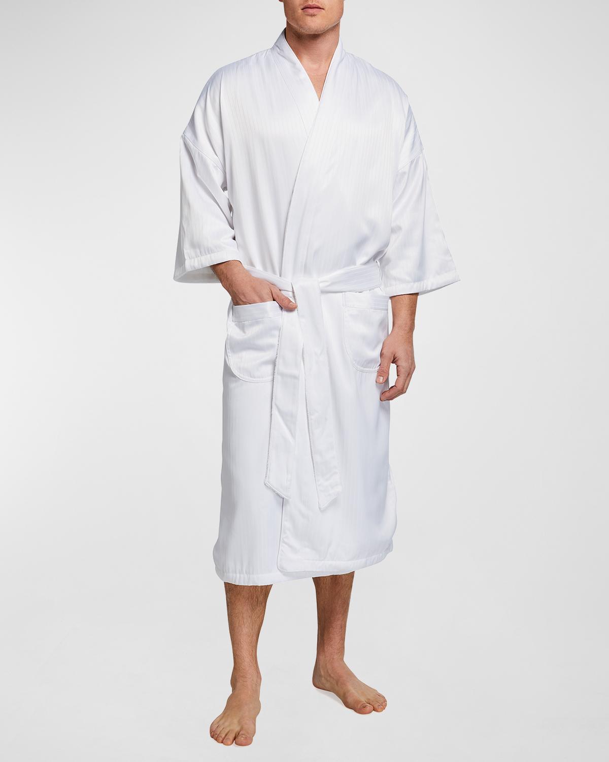 Majestic International Men's Victoria Plush-Lined Kimono Robe