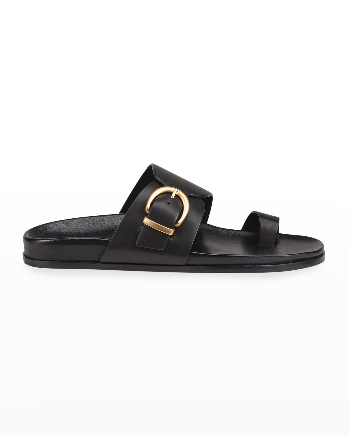 Leather Insole Buckle Sandals Neiman Marcus