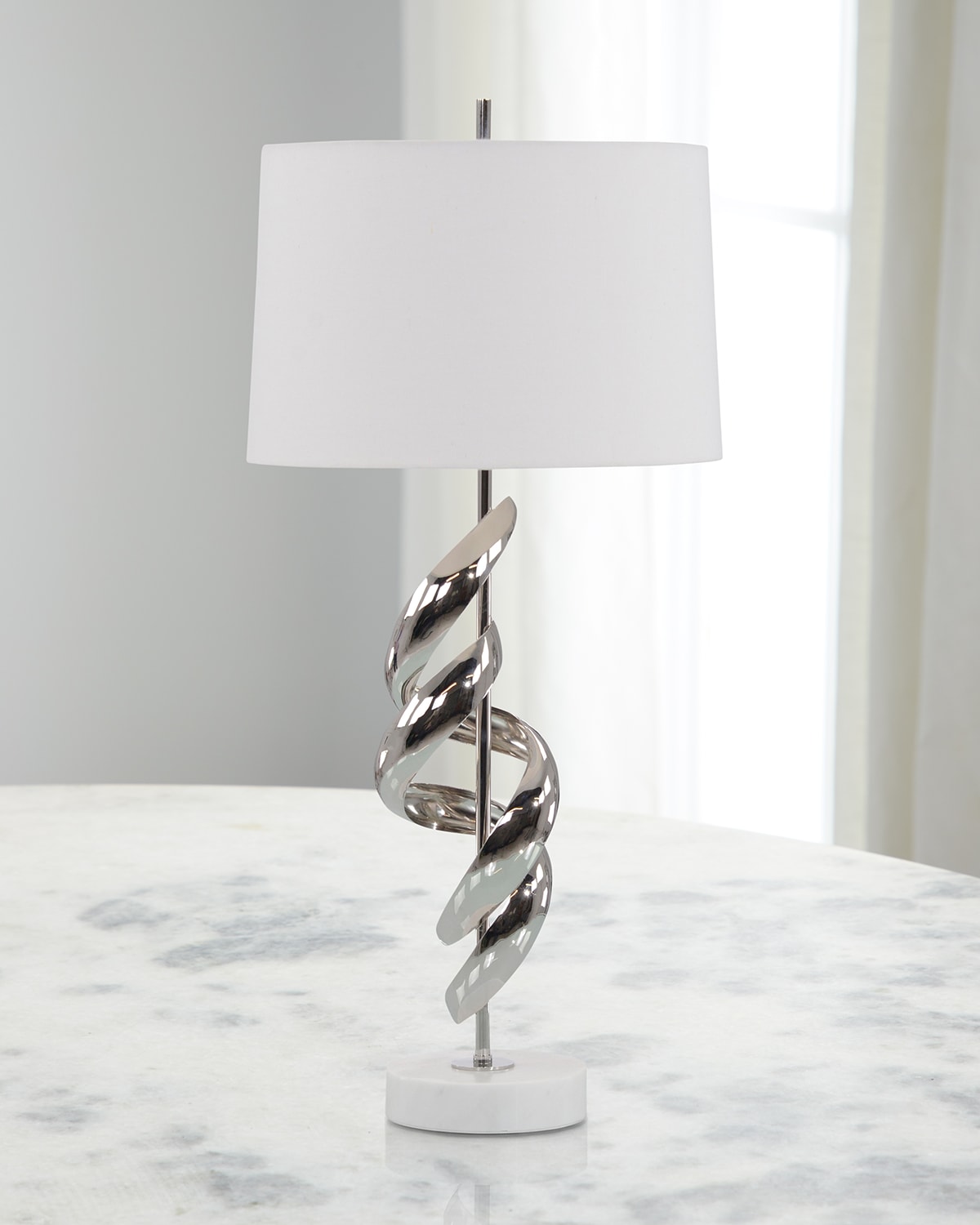 John-Richard Collection Half Moon Table Lamp | Neiman Marcus