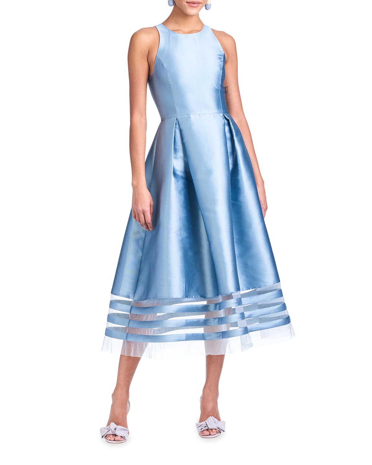 Sheer Cocktail Dress Neiman Marcus