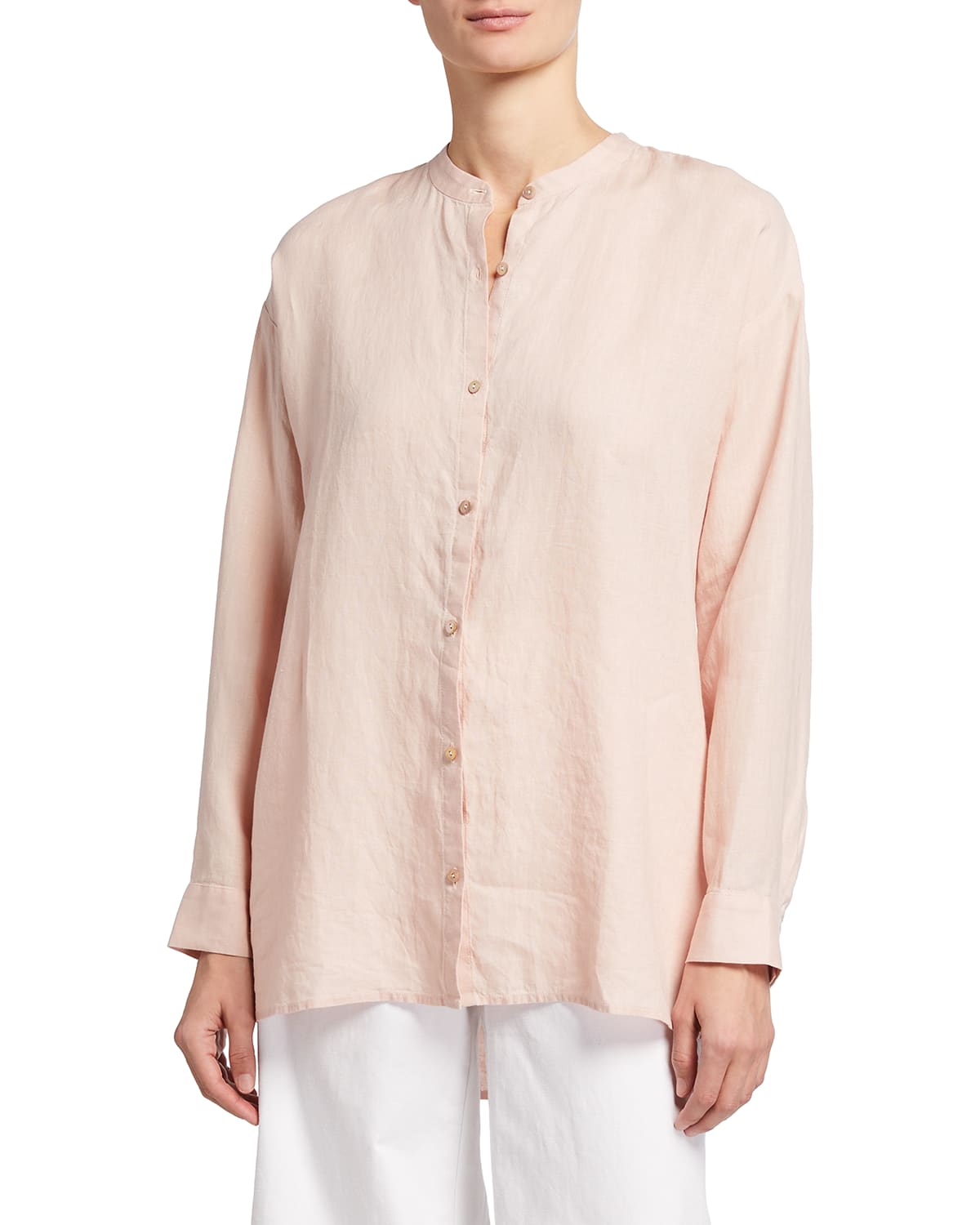 Eileen Fisher Linen Shirt | Neiman Marcus