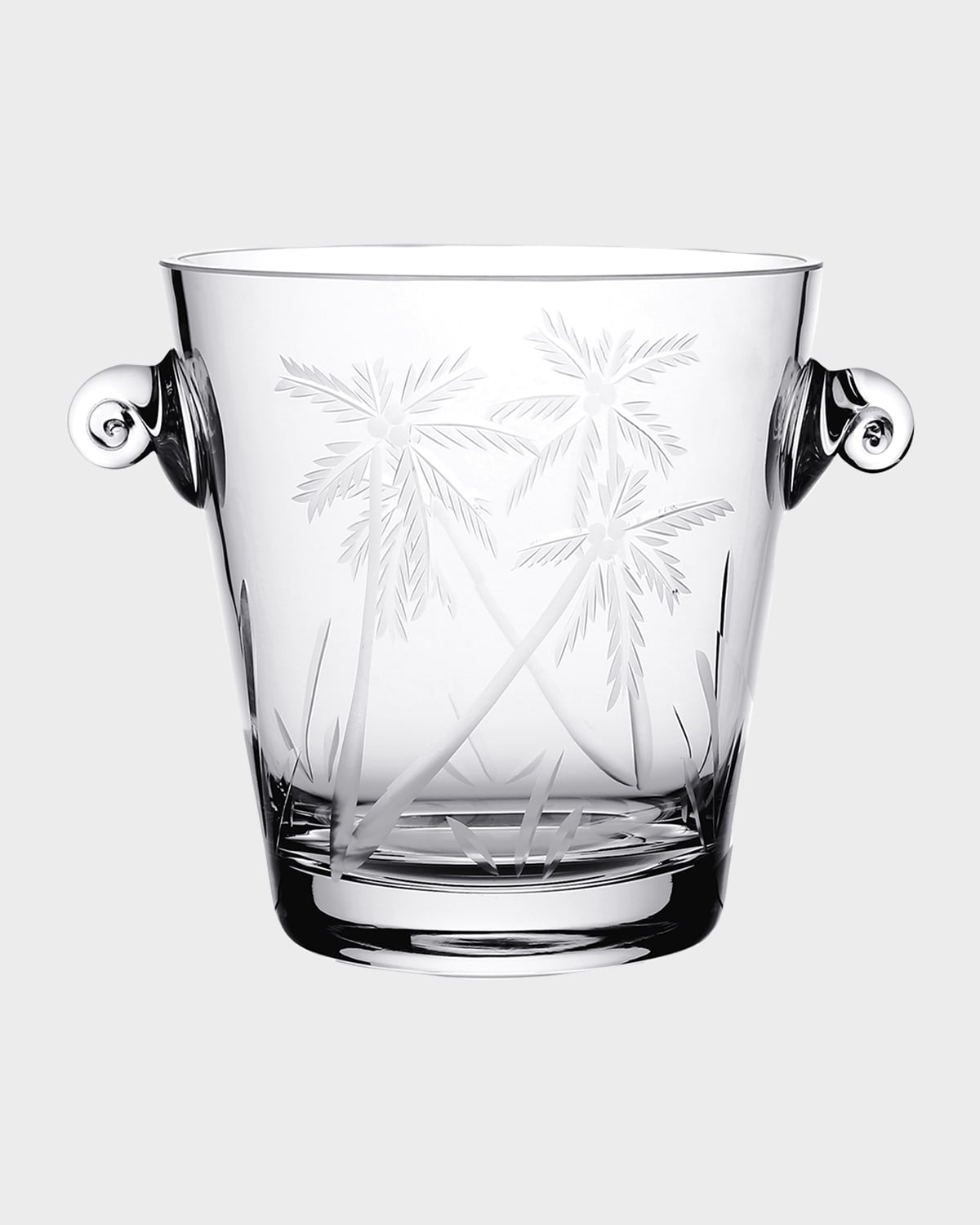 William Yeoward Crystal Palmyra Ice Bucket with Tongs