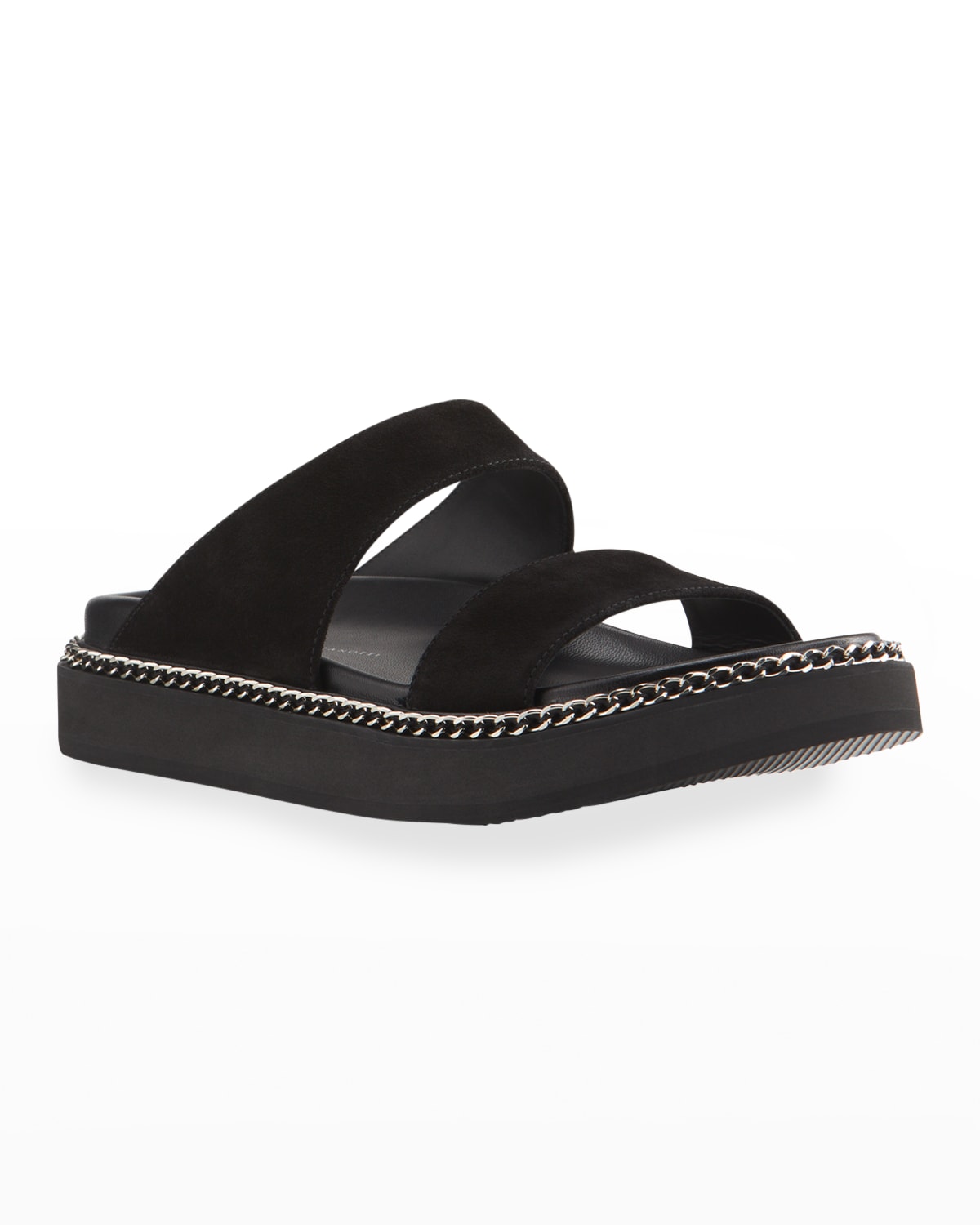 Vince Men's Cypress Two-Strap Suede Slide Sandals | Neiman Marcus