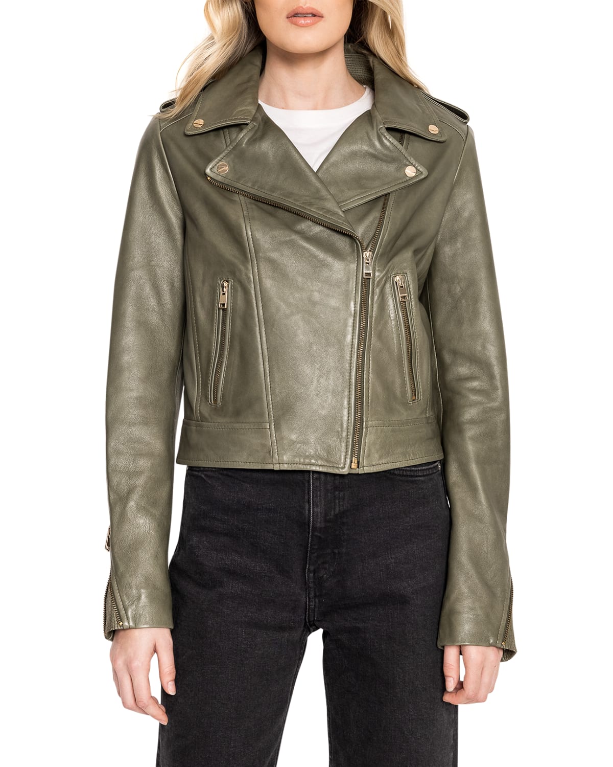 LaMarque Donna Leather Biker Jacket