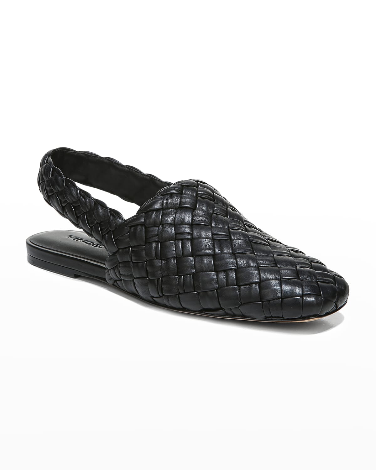 vince leather cadot buckle shoe