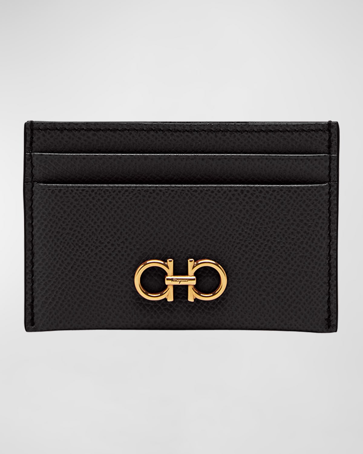 Ferragamo Gancini Leather Card Case