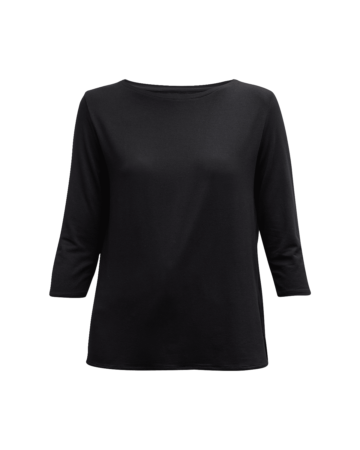 Majestic Filatures Soft Touch 3/4-Sleeve Boat-Neck Top