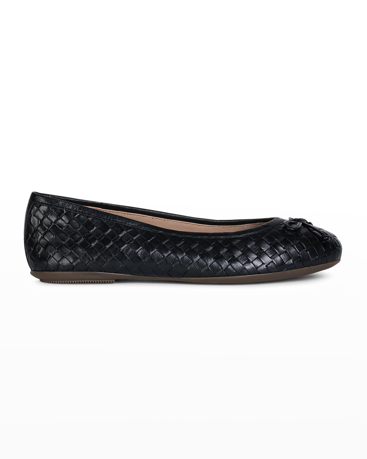 square toe leather ballerina shoes