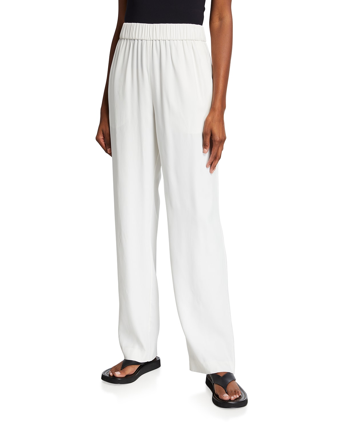 Womens Elastic Waist Pants | Neiman Marcus | Ladies Elastic Waist Pants ...