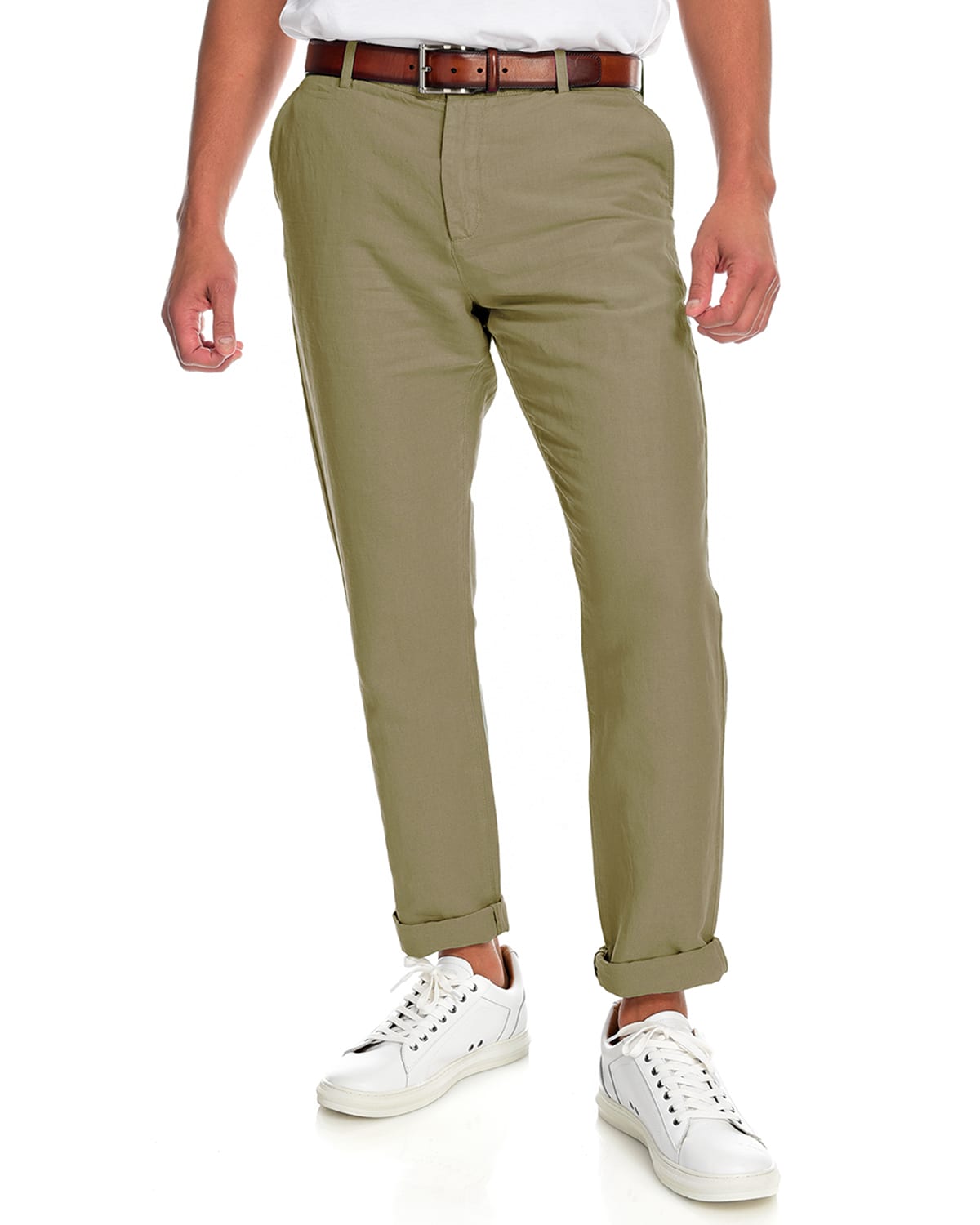 Fisher + Baker Men's Highland Linen-Blend Pants