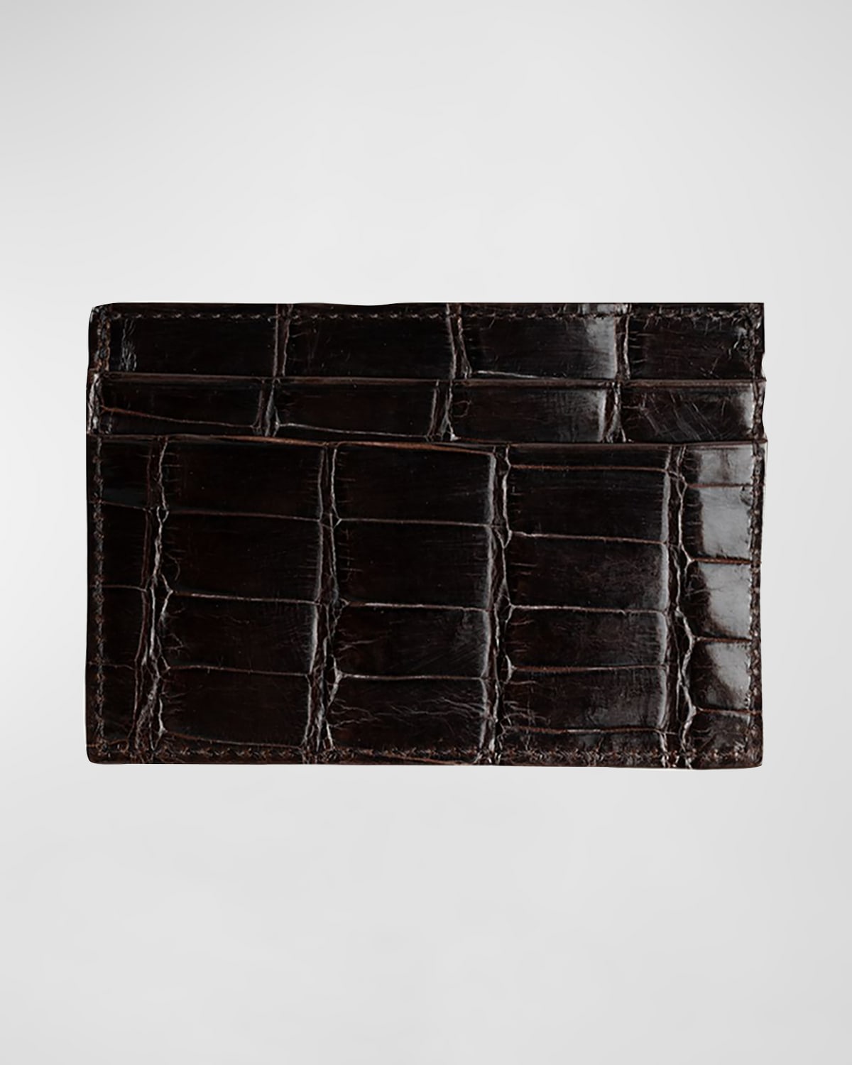 Abas Men 's Alligator Leather Card Case
