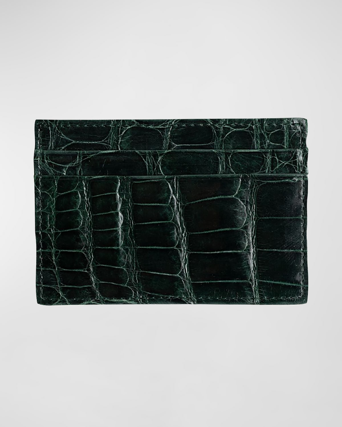 Abas Men 's Alligator Leather Card Case