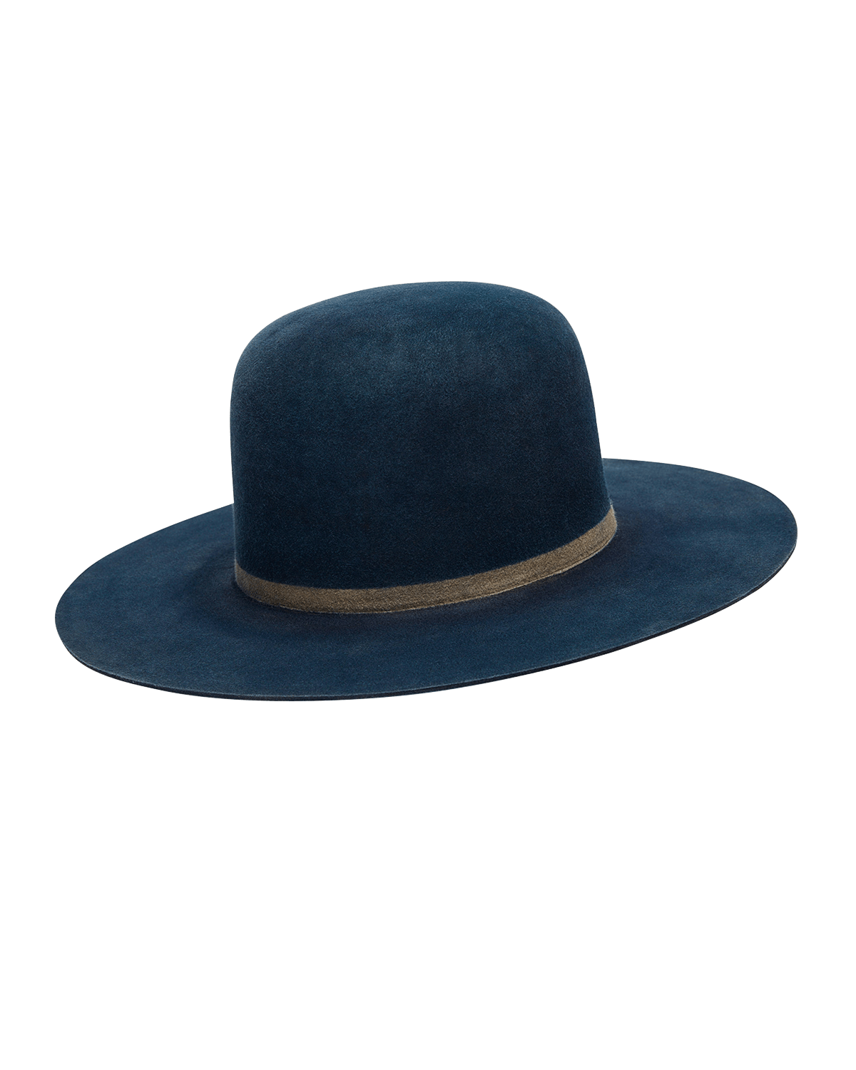 Worth & Worth by Orlando Palacios Men's Domo Indigo Beaver Felt Fedora Hat