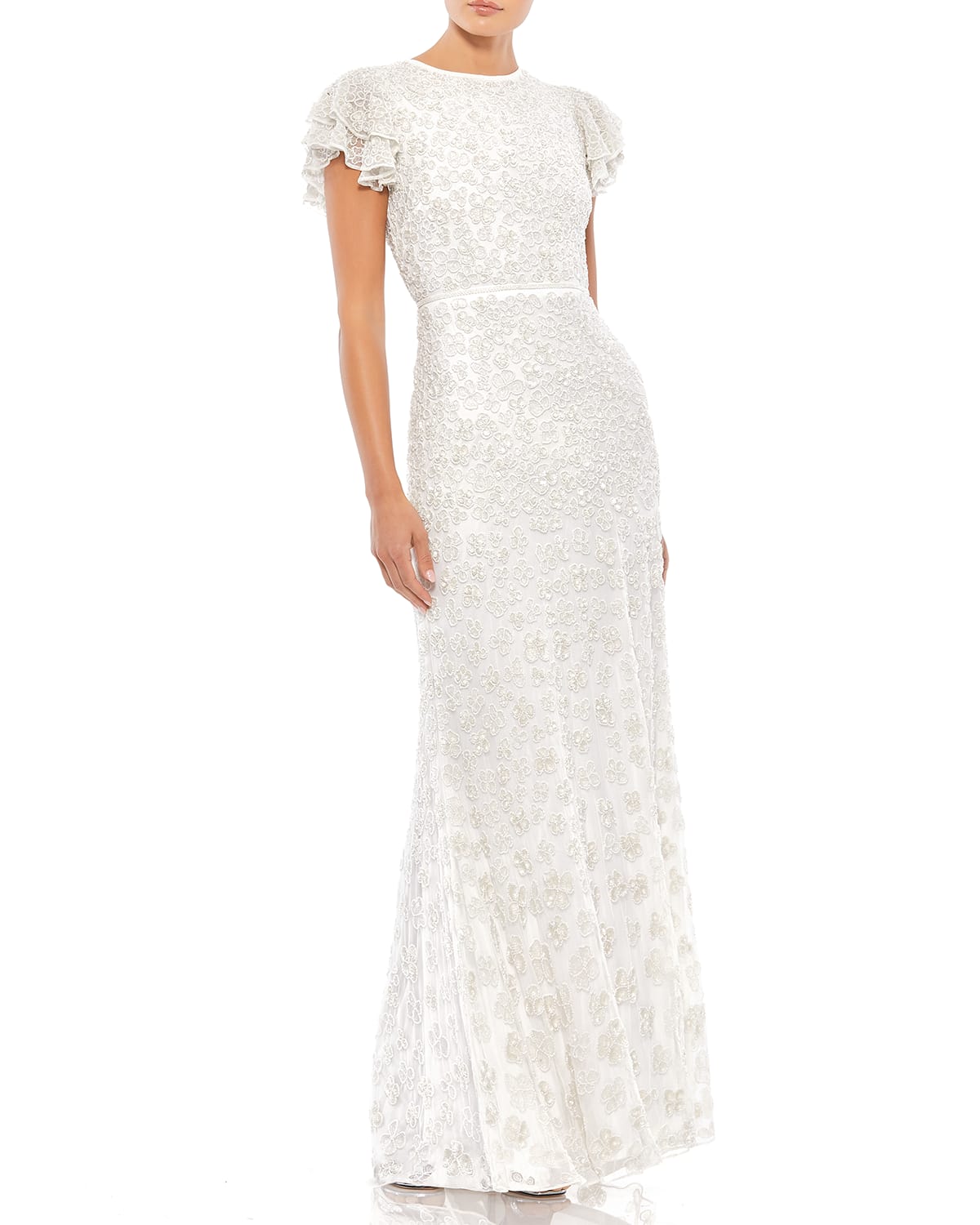 long white sequin gown