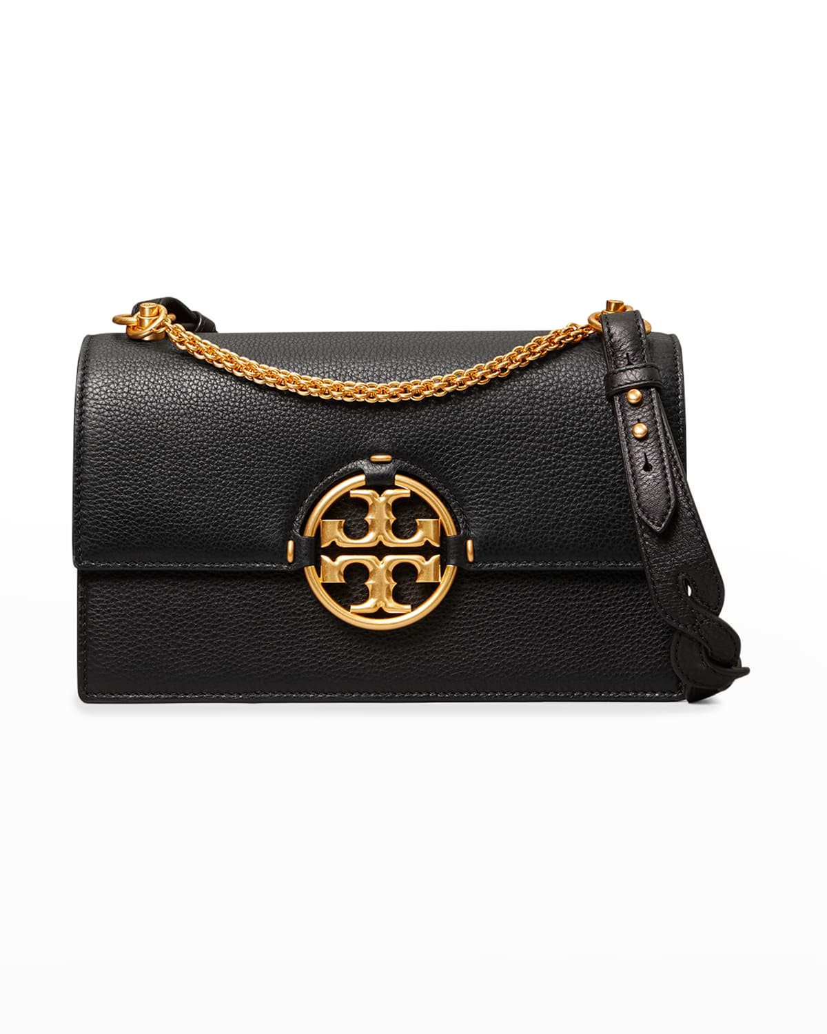 tory burch mini miller black leather