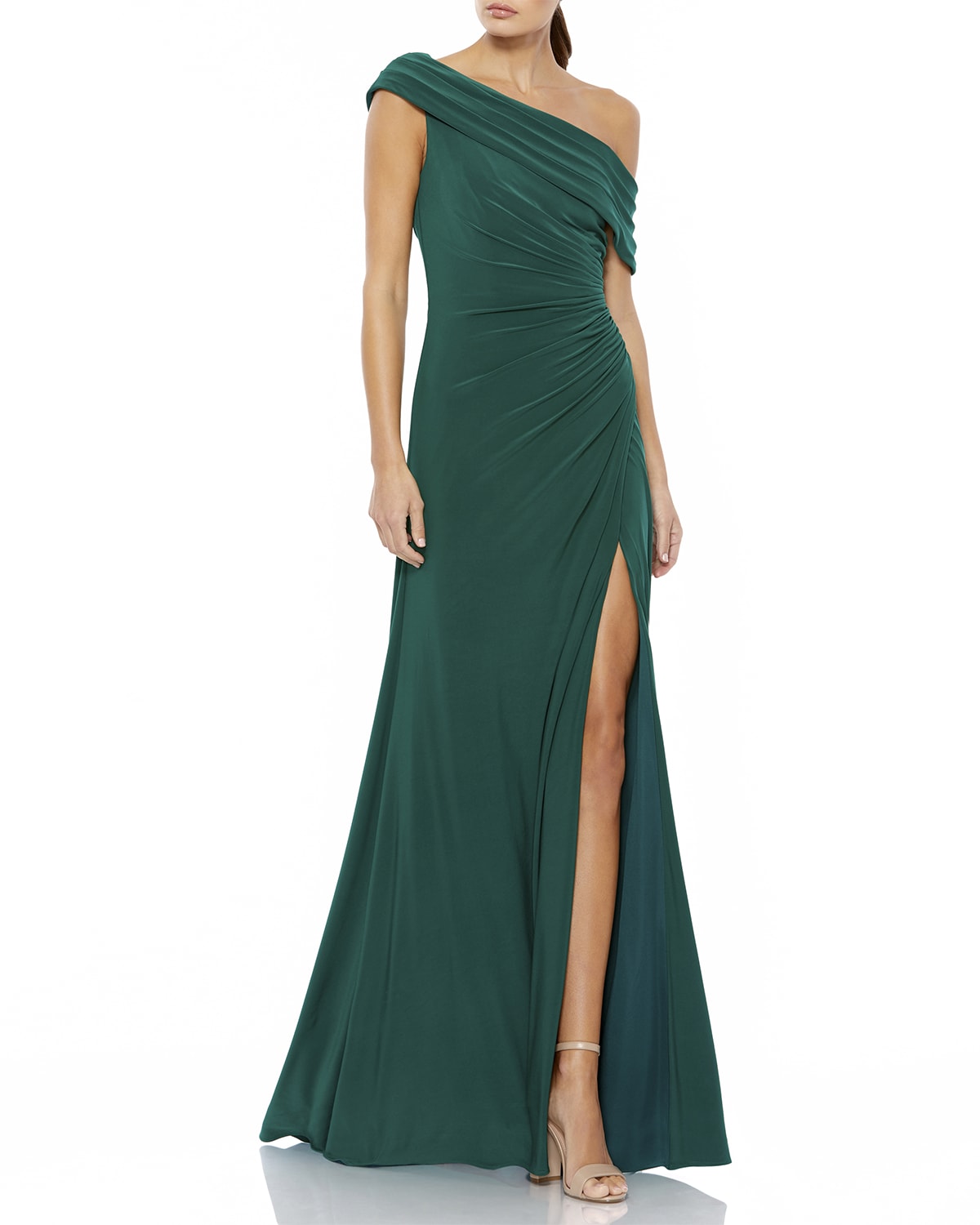 emerald formal gowns