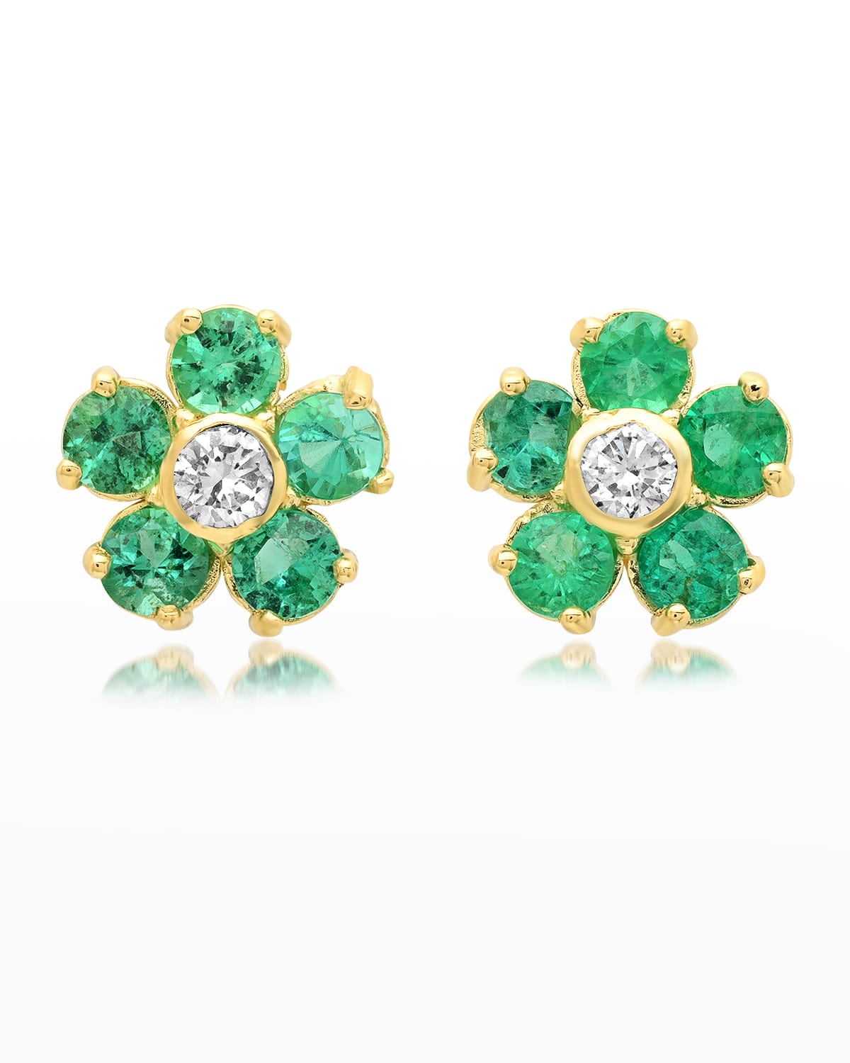 Gold Flower Earrings Neiman Marcus