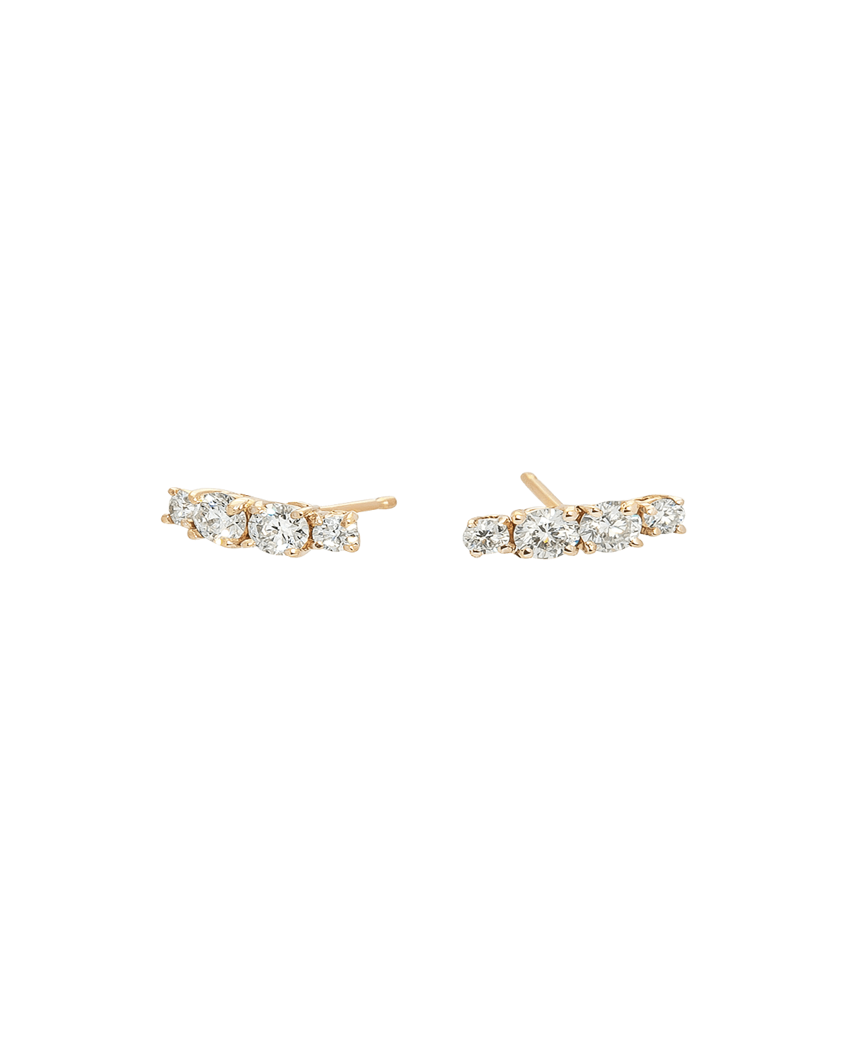 LANA 14k Solo Cluster Diamond Studs