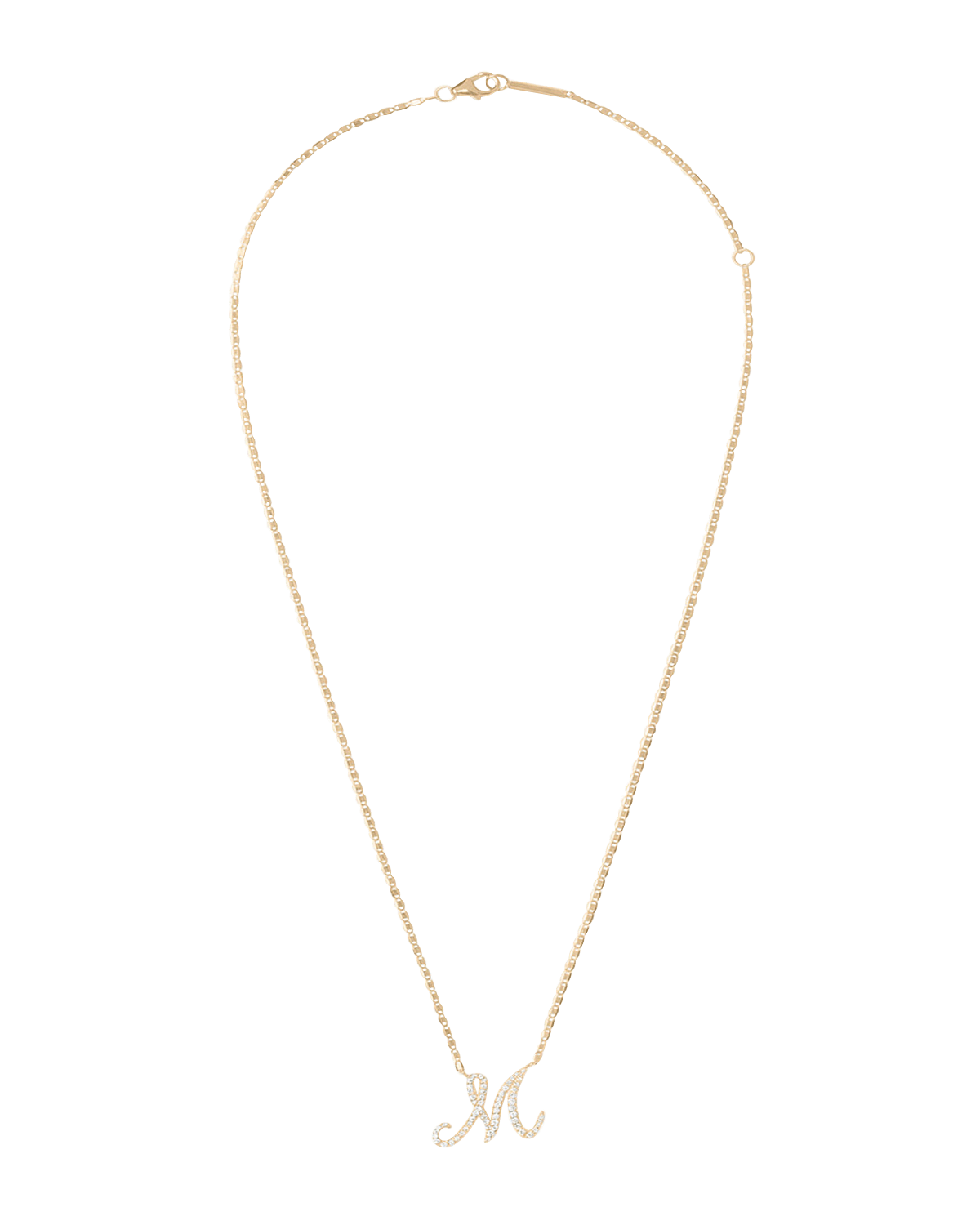LANA Small Flawless Malibu Diamond Initial Necklace, A-Z