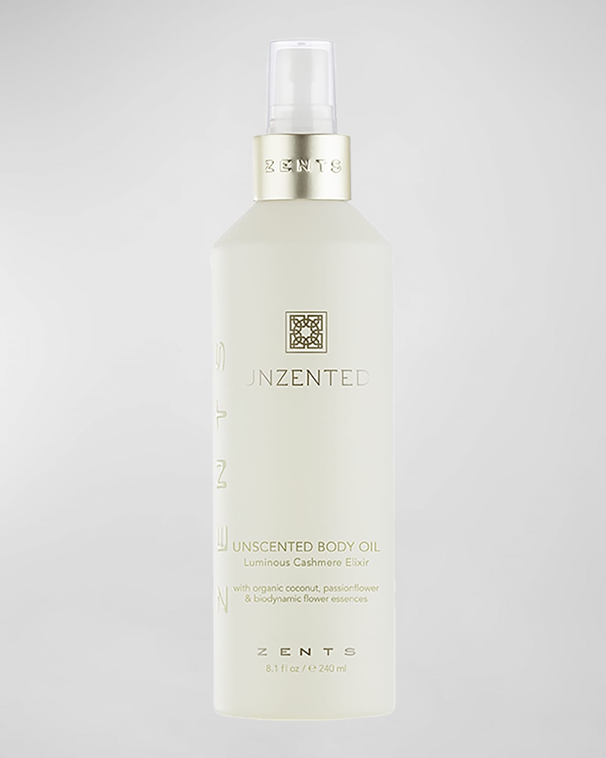 ZENTS 8.1 oz. Unzented Body Oil Luminous Cashmere Elixir