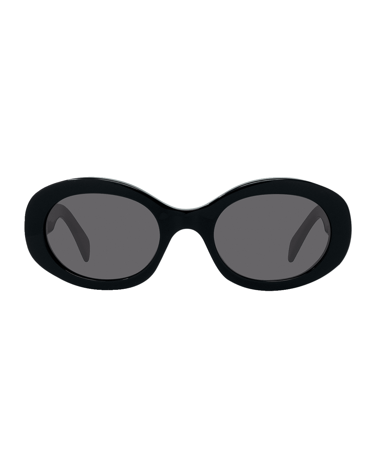 Celine Triomphe Logo Oval Acetate Sunglasses