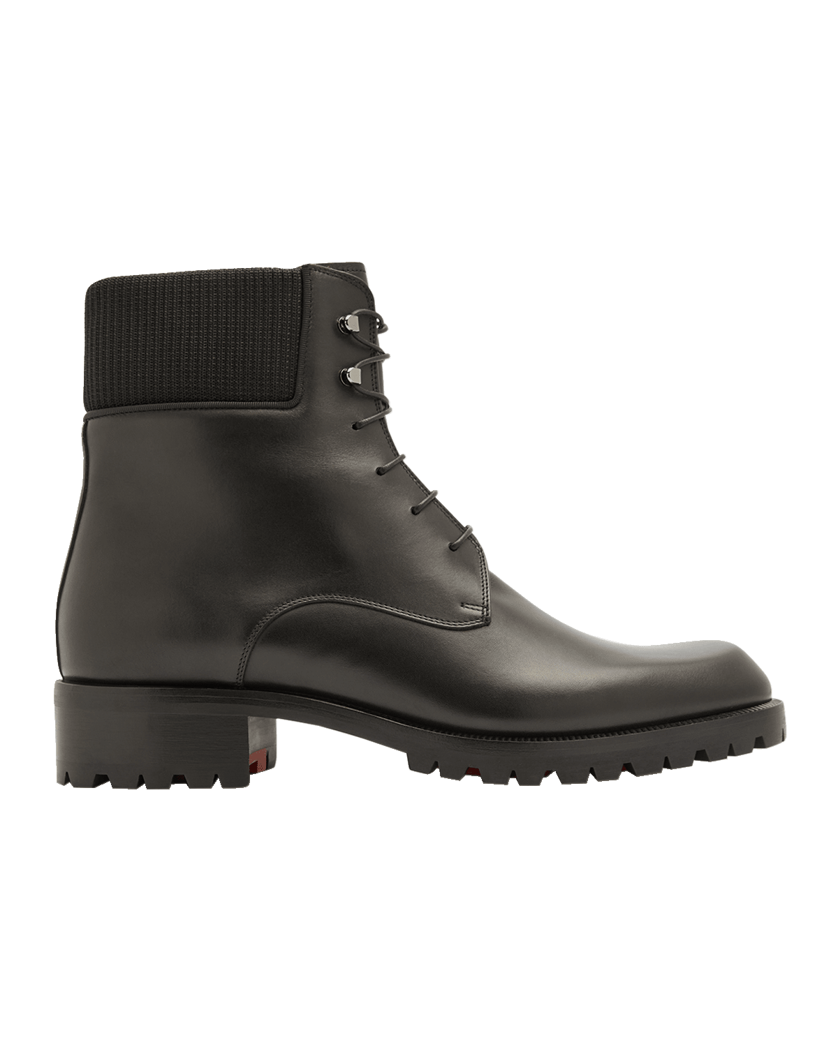 Off-White Men's Sole Leather Zip Military Boot | Neiman Marcus