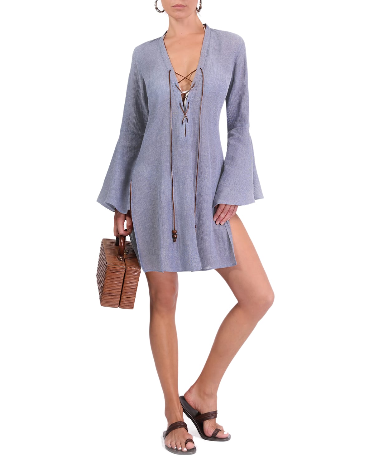 NERINE BELL SLEEVES DRESS