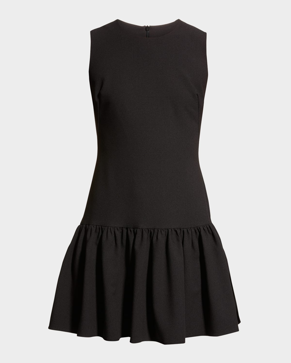 Black Halo Marlee Sleeve Flounce-Hem Mini Dress