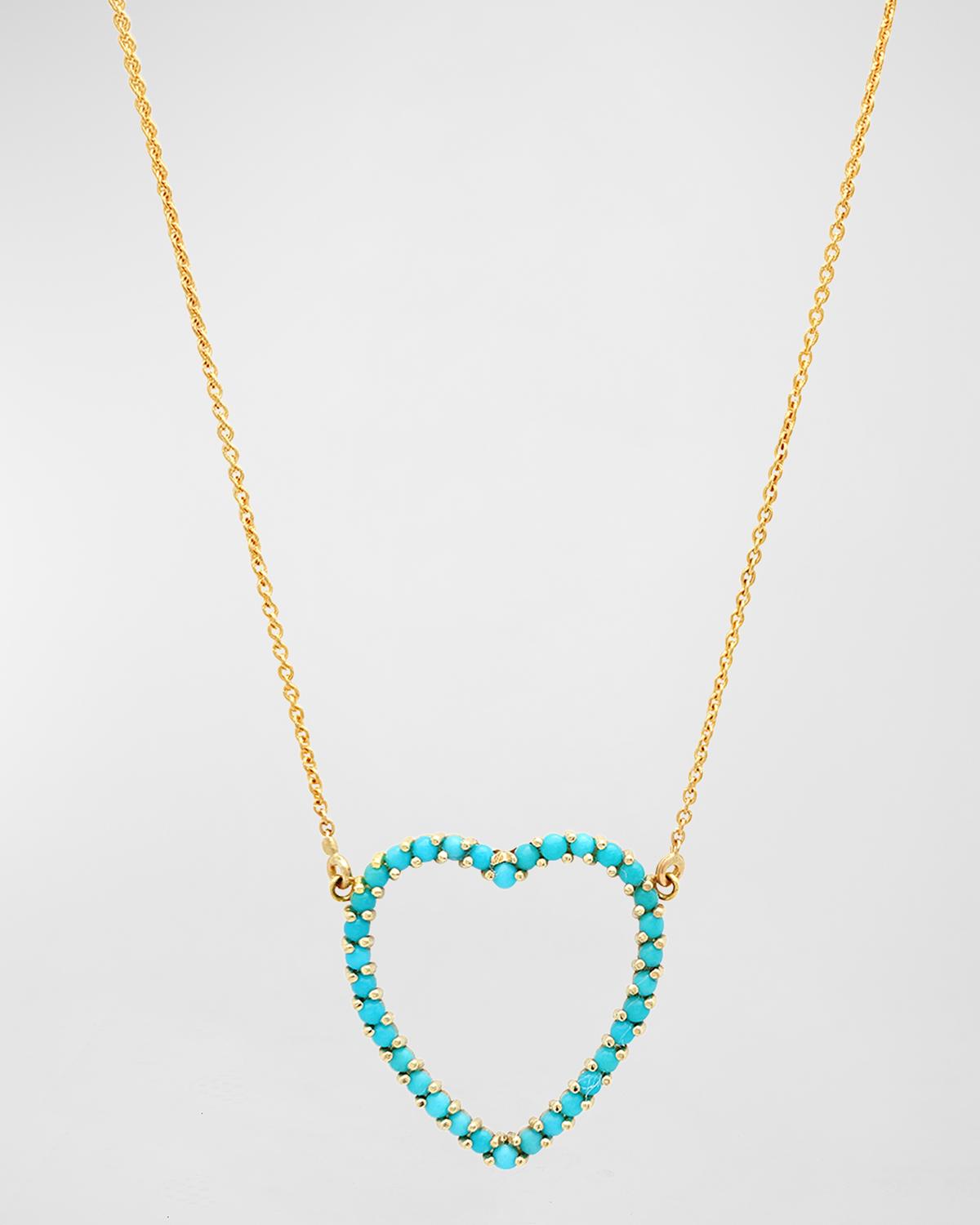 Large Open Heart Necklace