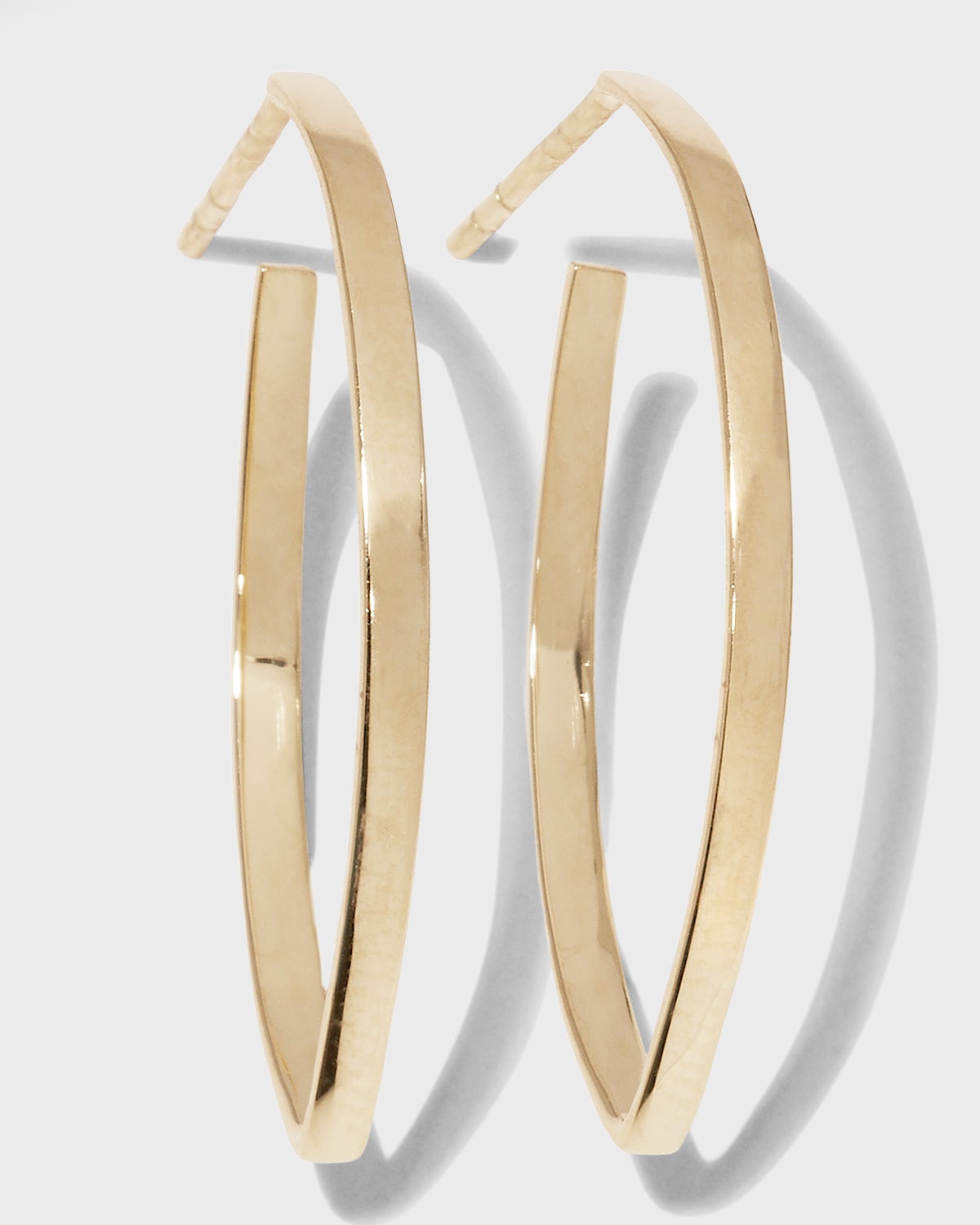 LANA Mini Thick Flat Blake Hoops