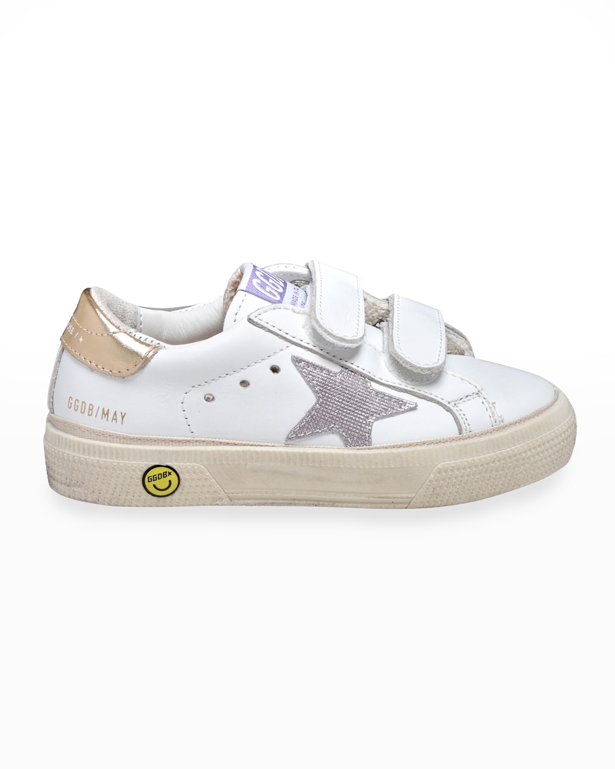 Golden Goose Old School Metallic GripStrap Sneakers, Toddler/Kids