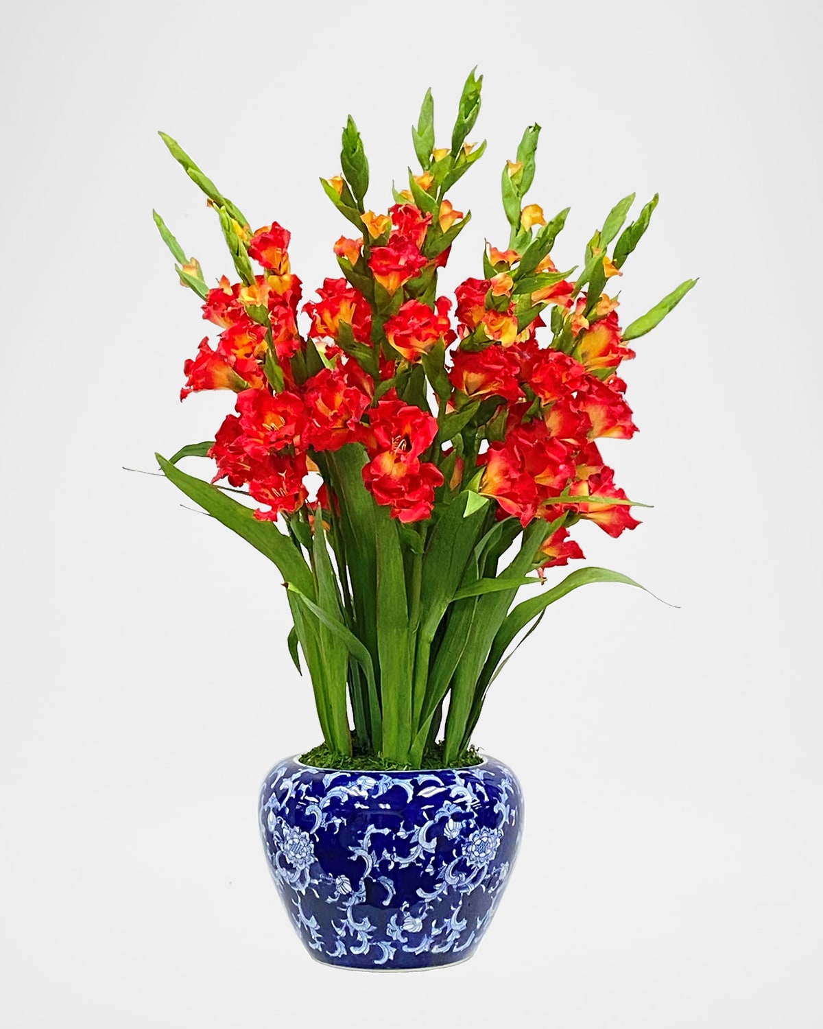 Winward Home Gladiolus in Fish Bowl Faux-Floral Arrangement | Thumbnail 4