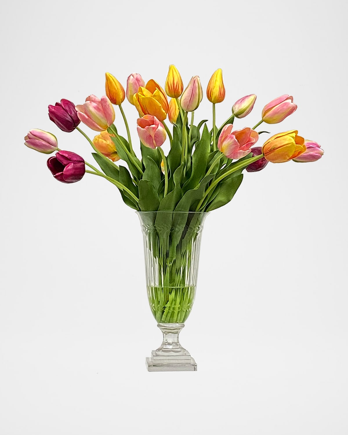 Winward Home Tulip Mix-In Faux Floral Arrangement in Cut Vase | Thumbnail 3 Winward Home Tulip Mix-In Faux Floral Arrangement in Cut Vase | Thumbnail 3
