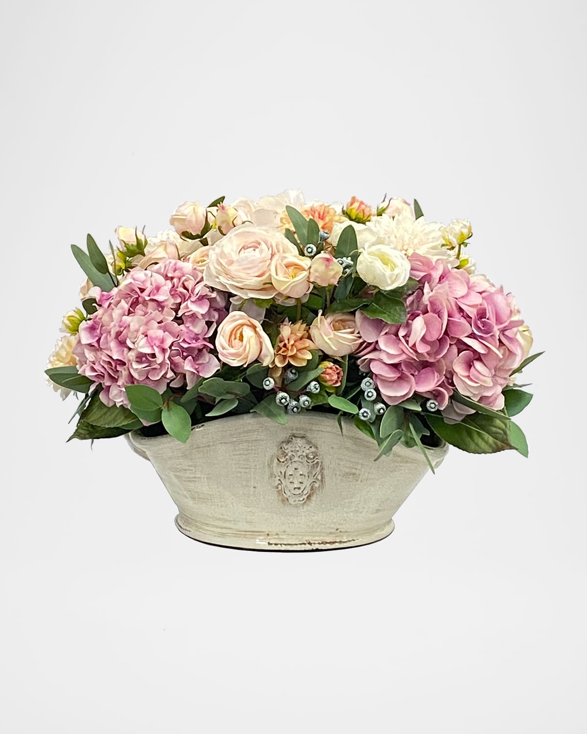 Winward Home Hydrangea Dahlia Rose Faux Floral Arrangement in Basket | Thumbnail 4 Winward Home Hydrangea Dahlia Rose Faux Floral Arrangement in Basket | Thumbnail 4