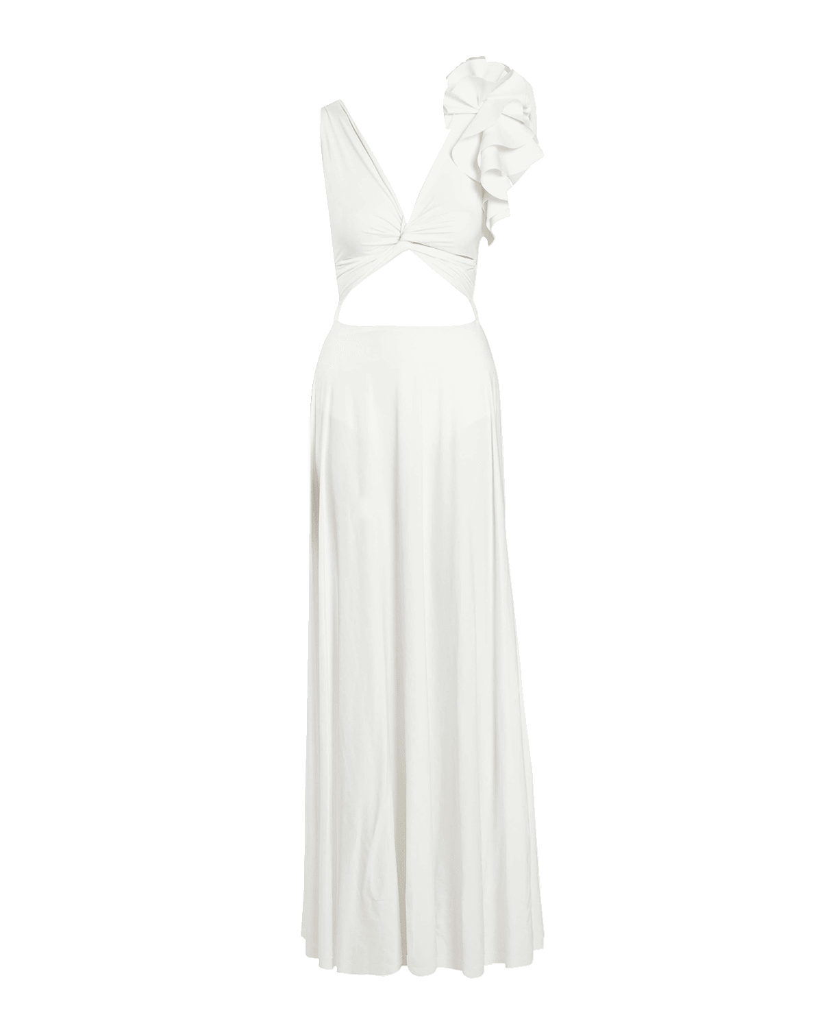MAYGEL CORONEL Blanca Reversible Coverup Maxi Dress