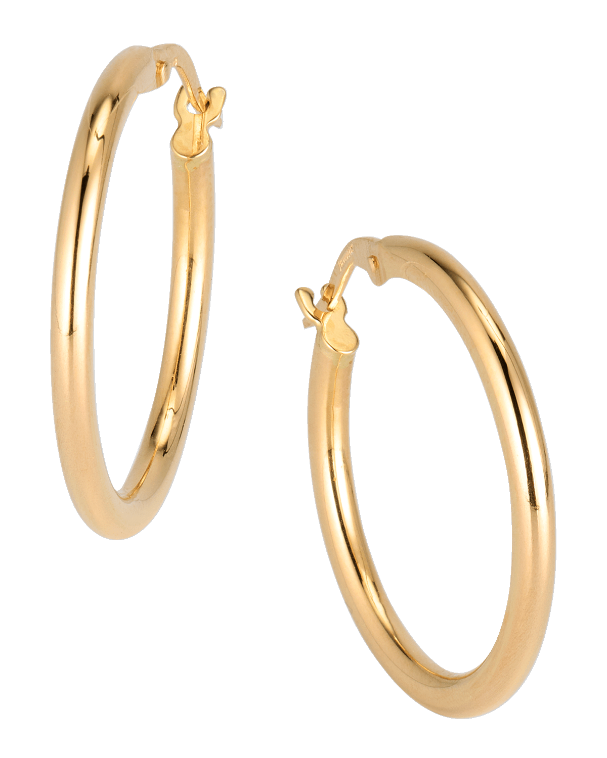 Roberto Coin 18K Gold Round Hoop Earrings, 25mm