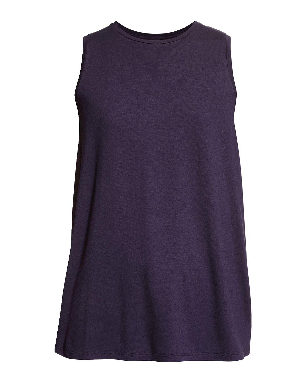 Eileen Fisher Crewneck Long Jersey Shell