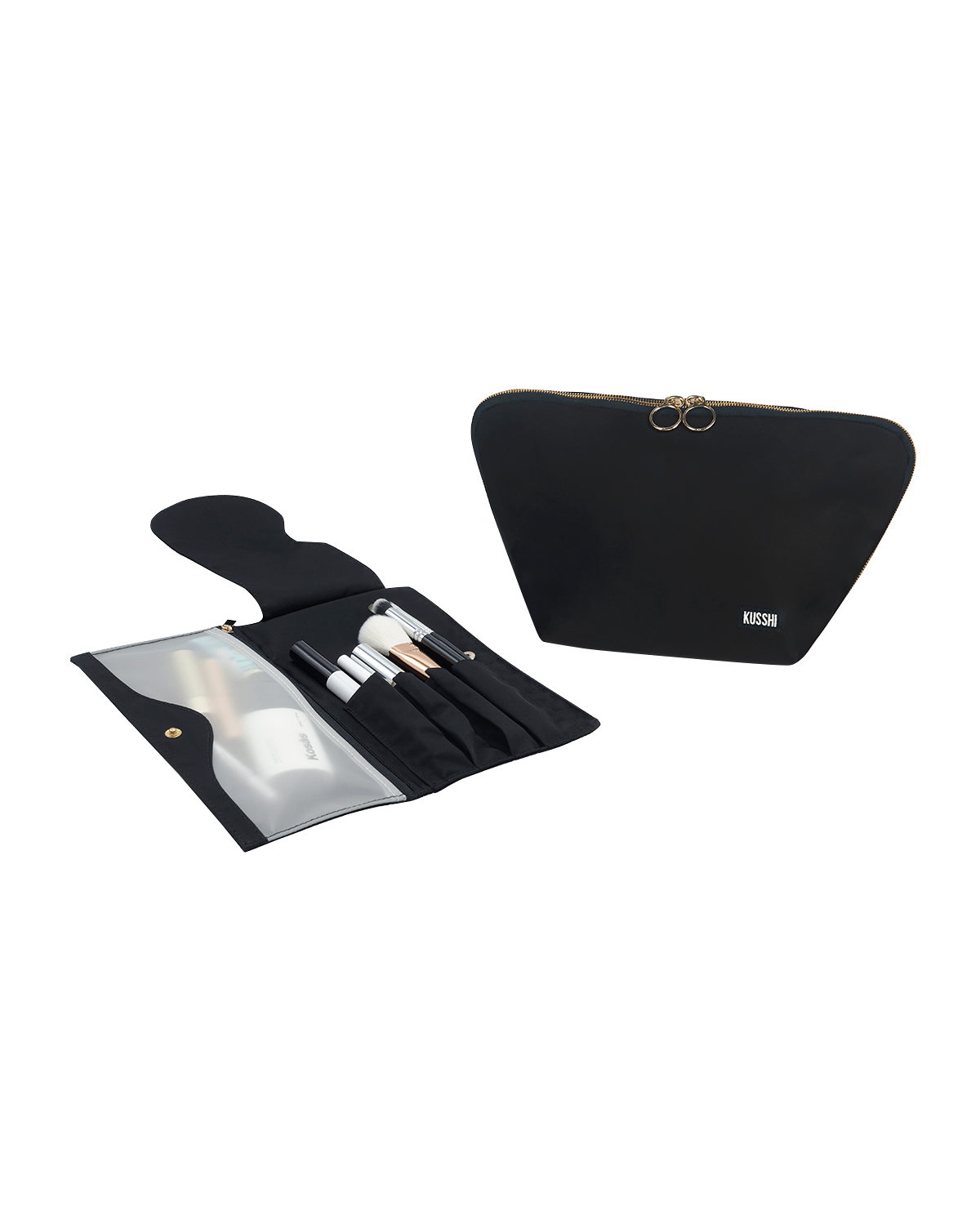 KUSSHI Vacationer Makeup Bag with Pocket Organizer