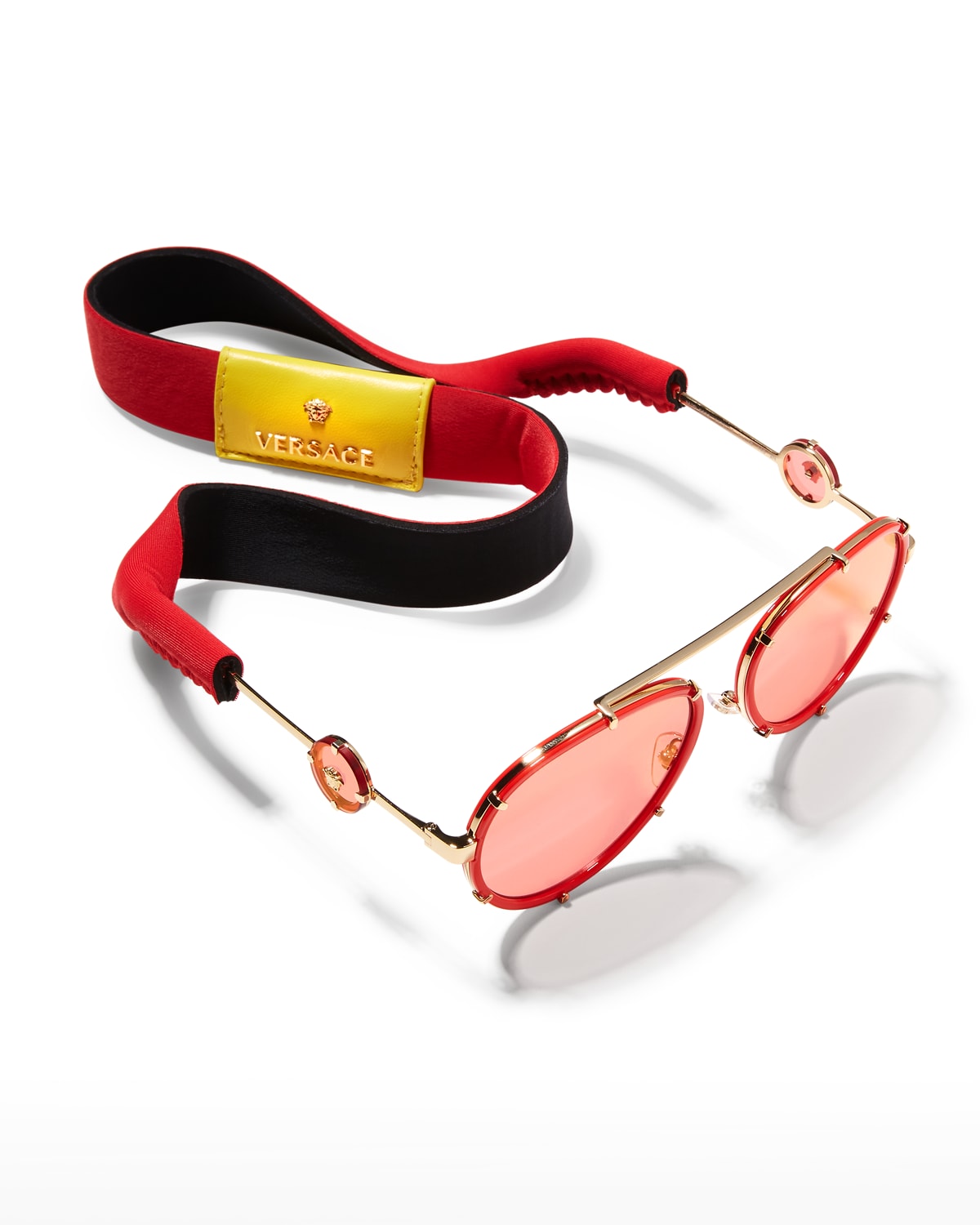 Red Aviator Sunglasses Neiman Marcus 
