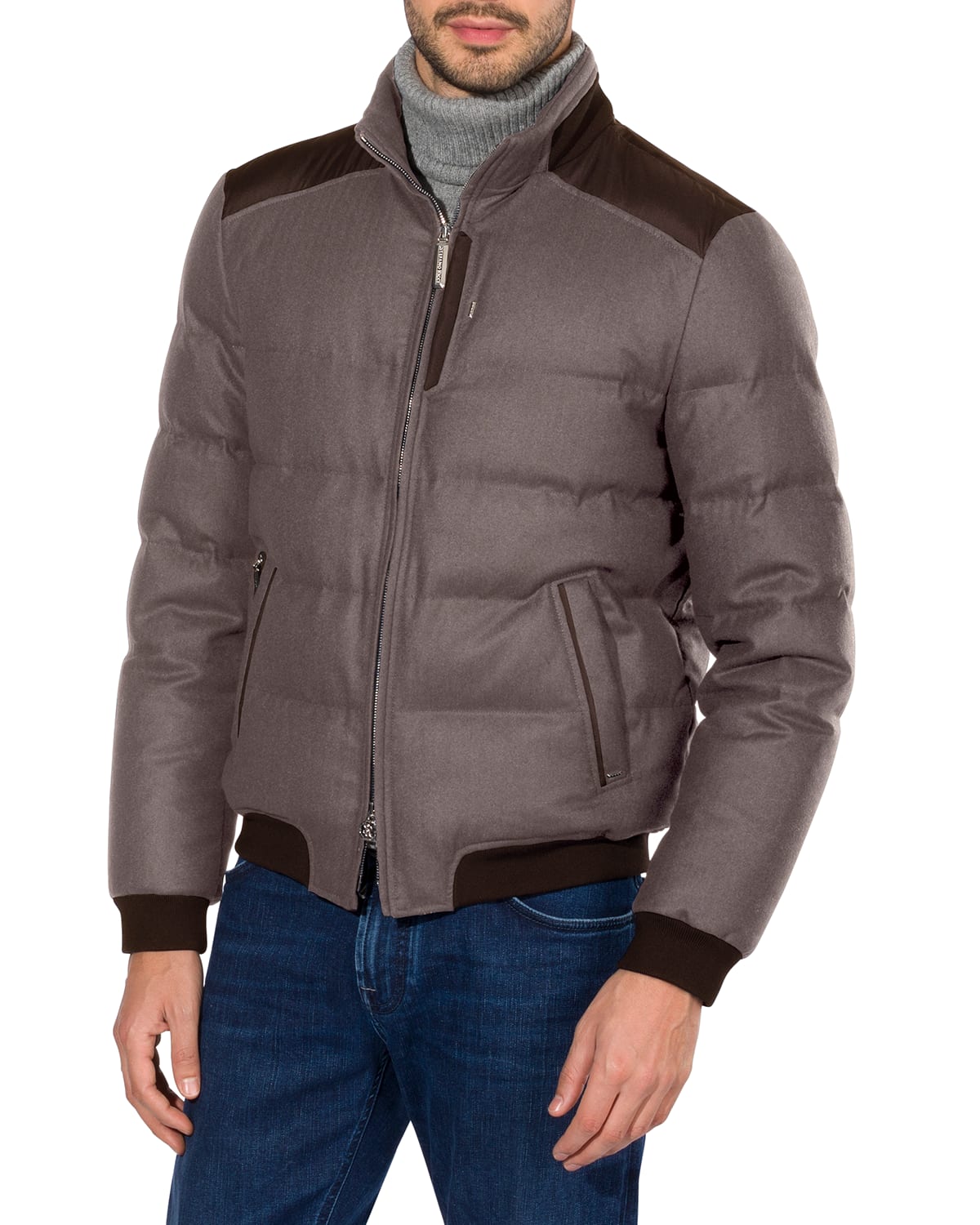 Quilted Down Jacket Neiman Marcus