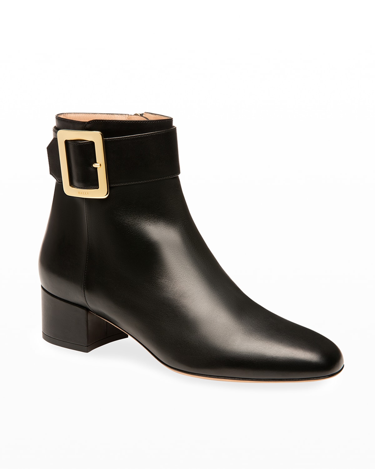 Ankle Strap Leather Lining Bootie Neiman Marcus
