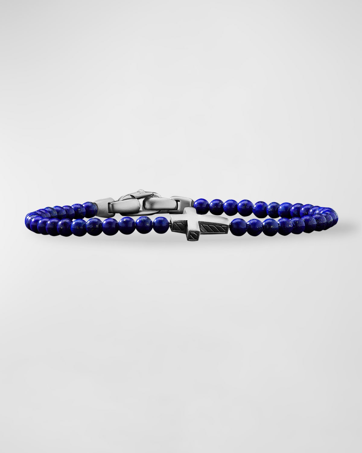 David Yurman Men S Cross Station Bead Bracelet 4mm In Lapis ModeSens