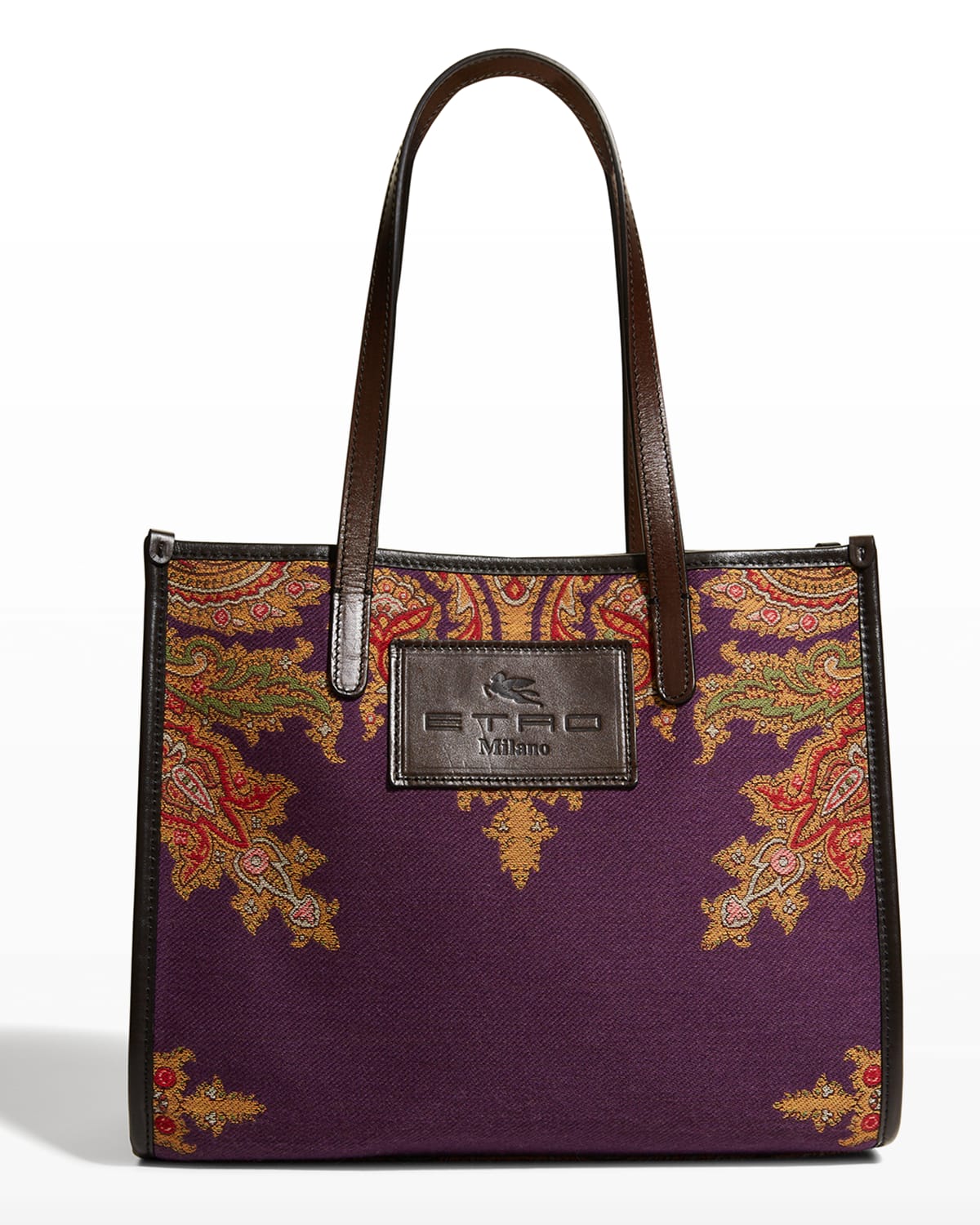 Etro Black Kaleidoscope Zip Tote Bag Neiman Marcus
