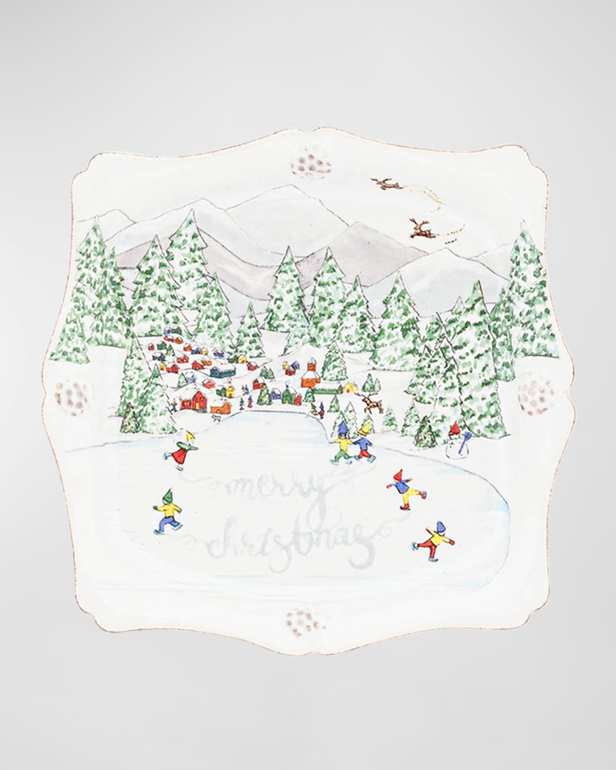 Juliska Berry And Thread North Pole Merry Christmas Trinket Tray