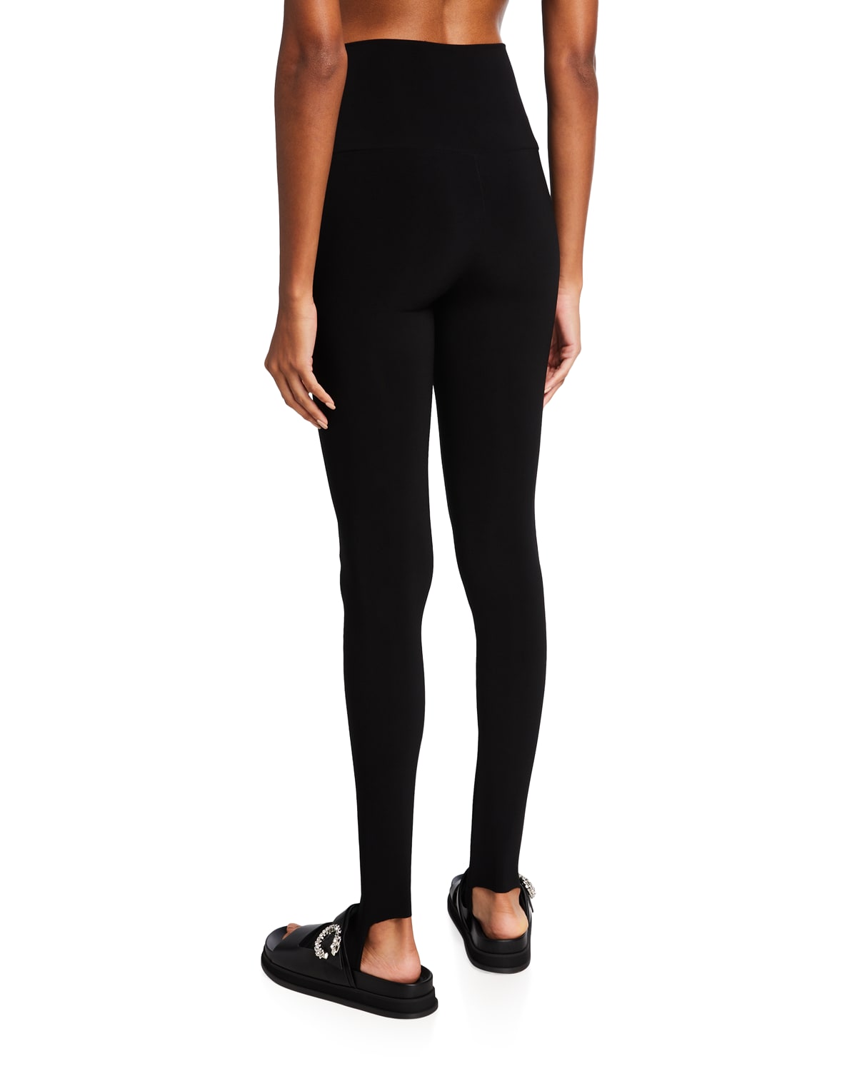 Norma Kamali Stretch Footie Leggings