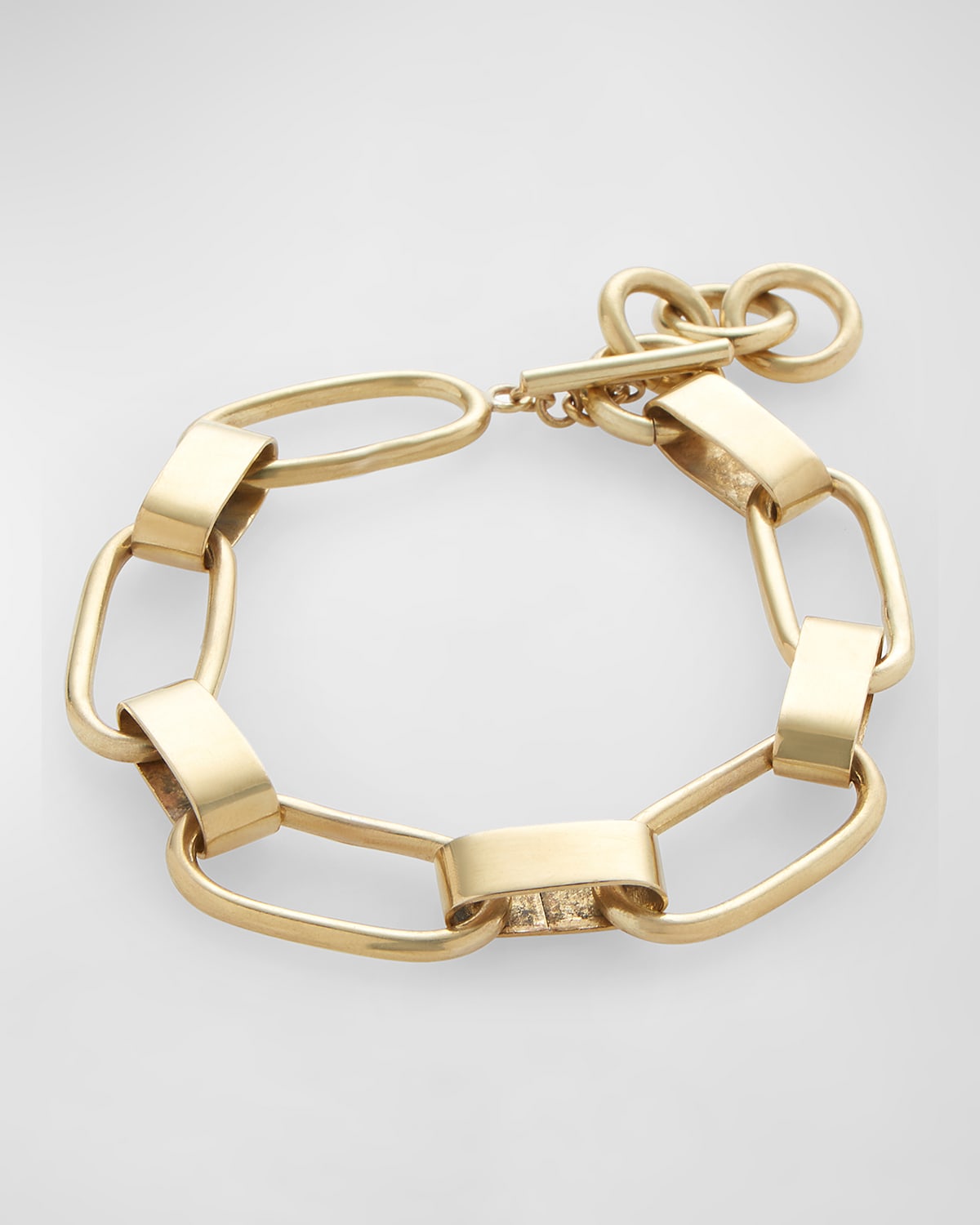 Alexis Bittar Crumpled Segment Soft Link Bracelet, Clear Neiman Marcus